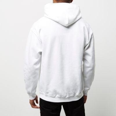 White &#39;Studio&#39; print hoodie